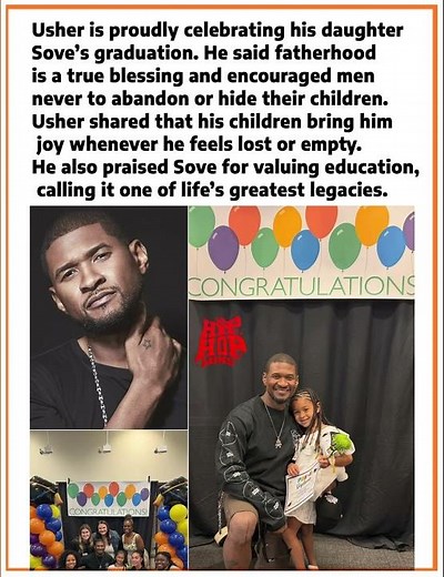 Usher Celebrates His Daughter’s Graduation 🎓❤️