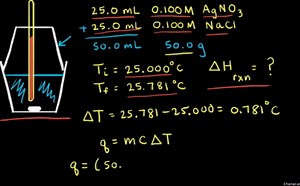 Worked example: Measuring enthalpy of reaction using coffee-cup calorimetry