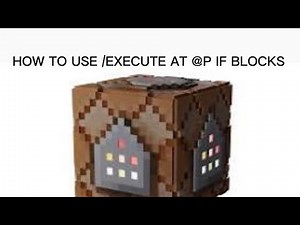 How to use /execute if block