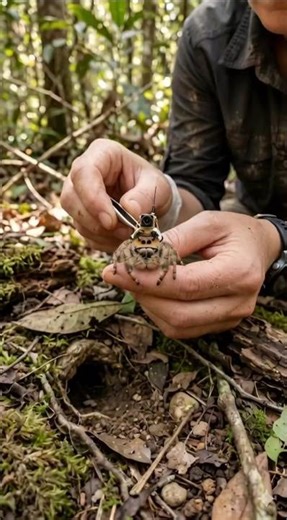 Tiny Spider POV Exploring a Massive Hidden Spider World 🕷️ | Real Micro Camera Footage #Shorts