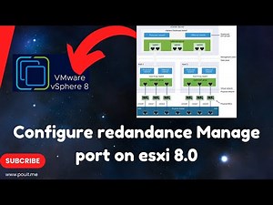 How configure redandance Manage port on esxi 8.0| Creating virtual switches and port groups in ESXi
