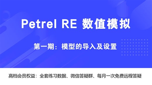 Petrel RE数值模拟_1、模型的导入及设置