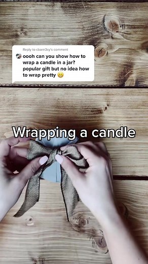 Gift Wrapping Tutorial: How to Wrap Candle Jars for Christmas Presents