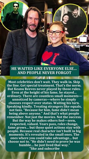 HE WAITED LIKE EVERYONE ELSE… AND PEOPLE NEVER FORGOT