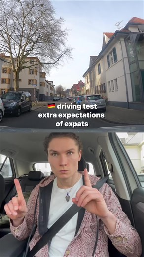 Higher level of demand for expats in driving tests when they convert a foreign drivers license than for people going for their very first drivers license in Germany ⚠️ That means situations are slightly more complex in driving tests 🇩🇪🤨 Think about it well enough before you just convert your license if that’s actually the smarter move for you to do…🤔💭 #expatsgermany #drivingtest #fahrprüfung #führerschein #fahrschule