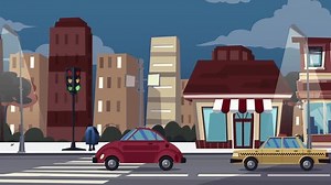 Animated Video Traffic Day Night Cartoon Stock Footage Video (100% Royalty-free) 3484792899 | Shutterstock