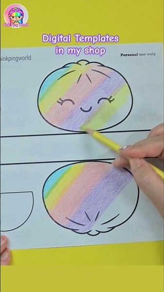 How to make a Unicorn Dumpling Squishy #paperdiy #trending