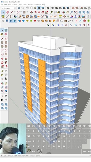 ✅END CURVED TOWER #youtubeshorts #new #sketchup #viralvideo #trending