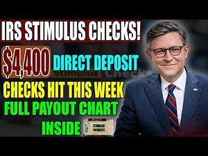 IRS Stimulus 2025 Update: $4,400 Direct Deposit for Seniors Arrives This Week — Chart Just Released!