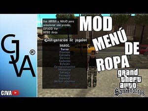 Como Descargar E Instalar MOD MENÚ DE ROPA | GTA SA || CJ VA