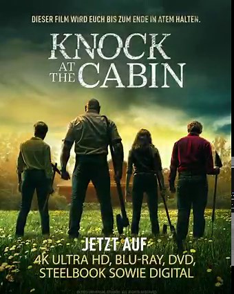 Entscheidet euch oder die Welt geht unter! Das neue Werk des visionären Filmemachers M. Night Shyamalan: KNOCK AT THE CABIN | Jetzt auf 4K Ultra HD, Blu-ray, DVD, Steelbook sowie Digital erhältlich  https://amzn.to/3MrUUuM | Universal Horror | Facebook