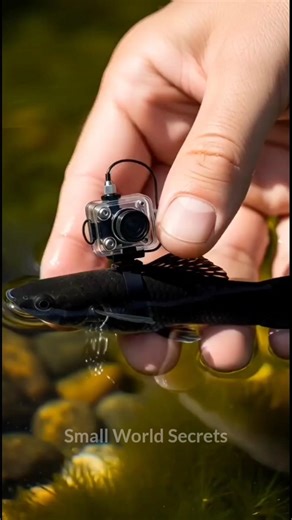 Molly Fish POV: Hidden Underwater Colony Expedition! 🎥🐟 #microcamera