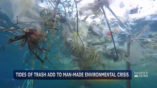 Ocean pollution creates tides of trash on beaches around the world. | NBC Nightly News with Tom Llamas