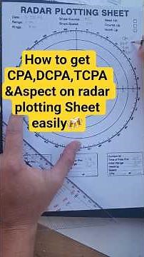 RADAR PLOTTING Part I _ Easy way to find Cpa,Tcpa,Dcpa #cpa #radar #pelaut#navigation#bridge#shorts
