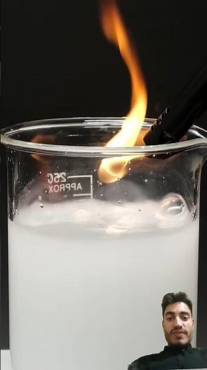 potassium react with water💦. #experiment #science #scienceexperiment #potassium #chemicalreaction