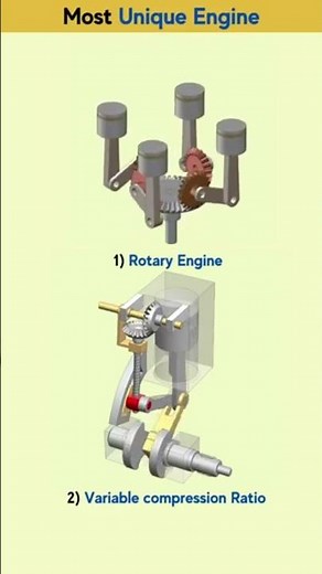 Rotary vs Piston Engine ⚙️ #Automobile #Engineering #RotaryEngine #PistonEngine