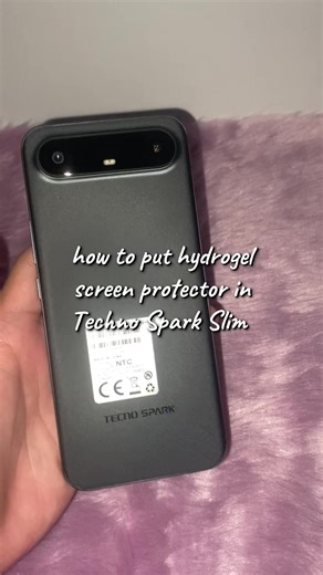 How to Apply Hydrogel Screen Protector on Techno Spark Slim