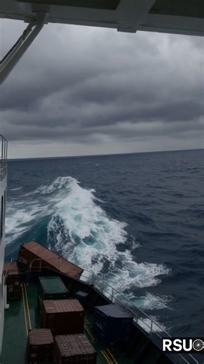 North Atlantic Storm — Container Goes Overboard #shorts