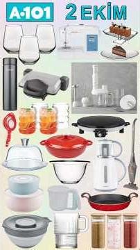 🛒 A101 2 OCTOBER 2025 🛒 Tea Maker, Toaster, Blender, Sewing Machine, Pan, Pot, Chopper