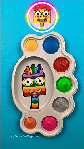 Sprunki OC Color Mixing 🫣 Seven | Numberblocks 7️⃣ #sprunki #numberblocks #colormixing