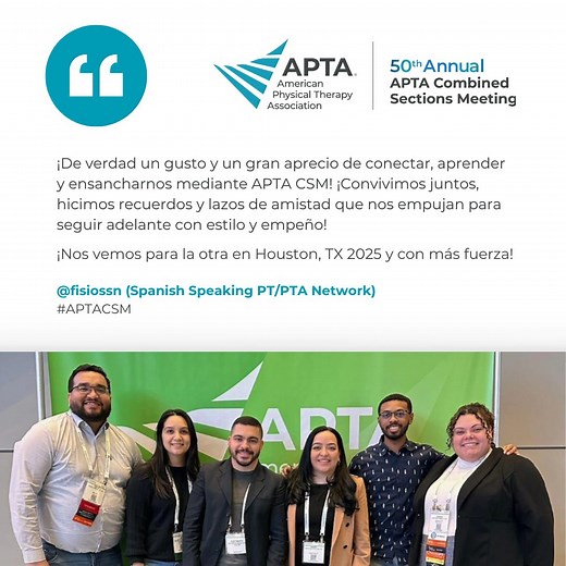 1.6K views | Make connections that will help you excel in your career!  At #APTACSM, you'll grow, learn, and create memories with peers who fuel your passion and drive. Let’s keep moving forward — together.  Secure your spot now and save with advance rates through Jan. 8: https://csm.apta.org/registration?utm_campaign=csm&utm_medium=social&utm_source=facebook&utm_content=Brewpost_5g4gg7ror9 | American Physical Therapy Association (APTA) | Facebook