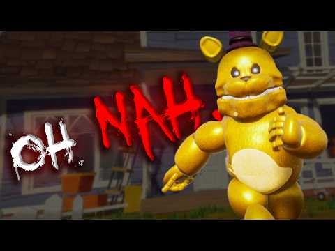 I Can't Escape Fredbear in Hello Neighbor and He's TERRIFYING...