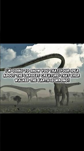 The largest animal in the history of the world! #prehistoric #dinosaur #dinosaurs #evolution