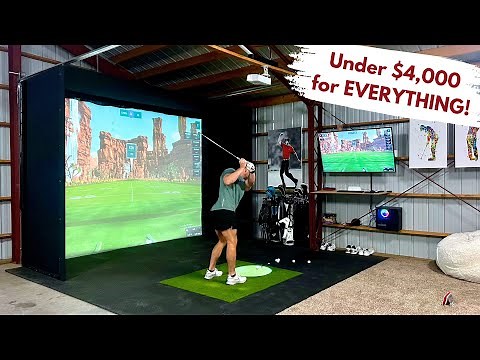Creating a Dream Home Golf Simulator on a Budget (Full Instructional, Part 2) | Builds By Maz