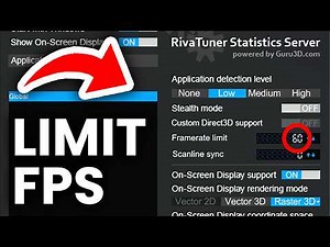 How To Limit/Cap FPS With RivaTuner (RTSS) - Step By Step