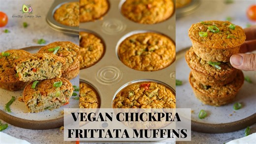 Mexican-Style Vegan Chickpea Frittata Muffins