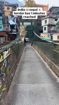 India 🇮🇳 nepal 🇳🇵 border bas 1 minutes reached #travel #raftarshoots #royalenfieldhimalayan