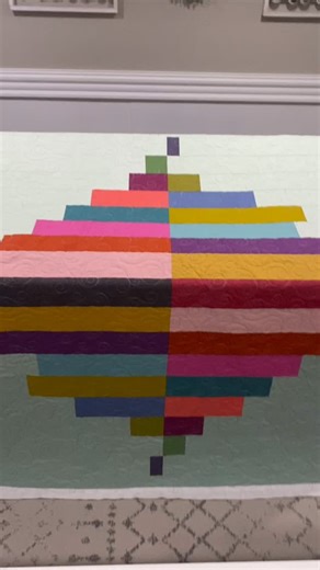 11 reactions | I guess I lied 拉. This is the final @debwol2021 quilt in this bunch, not my previous post. She’s an amazing quilter & I always look forward to quilting her quilts.  Details Pattern: Spinning Top by @tilda_usa Fabrics: @tilda_usa solids Pantograph: Curly Bubbles from @urban.elementz Batting: 80/20 by @quiltersdream Thread: Magnifico “Stainless Steel” by @superiorthreads #tildafabric #superiorthreads #lifesastitchlongarming | Pamela Garlock | Facebook