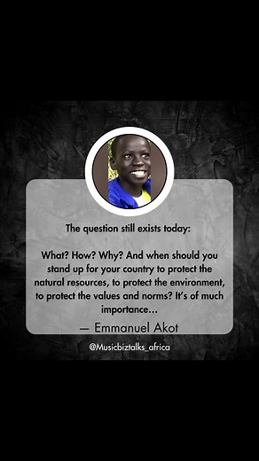 1.2K views · 26 reactions | Quote: The question still exists today: What? How? Why? And when should you stand up for your country to protect the natural resources, to protect the environment, to protect the values and norms? It’s of much importance… ️ Akot Emmanuel #africa #african #africanculture #history #africanhistory #panafrican #panafricanism #panafricanist | Victor Gekpe | Facebook