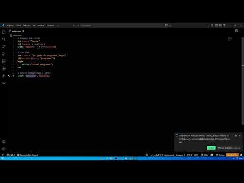 pt2. Testando minha linguagem de programação. | Strings