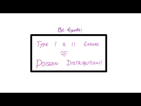 S2 Hypothesis Testing Type I & Type II Errors Example of Poisson Distribution. Lecture # 17. #math