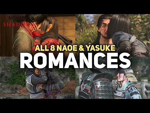 All 8 Yasuke & Naoe Romance Cutscenes (4 Gay & 4 Straight Romance) Assassins Creed Shadows
