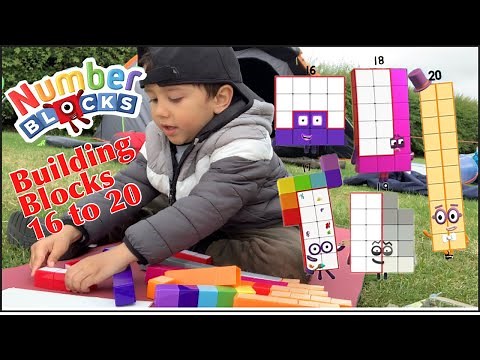 NUMBER BLOCKS TOY 16 TO 20 BUILDING BLOCKS SET | PLAYTIME