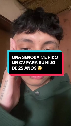 Solicitar un CV para un hijo de 25 años
