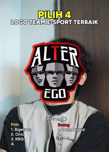 apasihh produser guaaa 😾 | Pilih 4 Logo Team E-Sport Terbaik