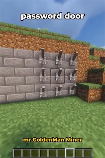 Password door in Minecraft #minecraft