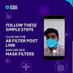 1.7M views · 1K reactions | Join forces to support the fight against COVID-19 with our new digital mask filters. Follow these easy steps on Facebook to activate the filter. Facebook filter: https://bit.ly/3vjJgGF #SBIAapkeSaath #StayStrongIndia #DigitalFilters #Filters #WearAMask #StaySafe | State Bank of India | Facebook