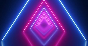 Neon Glowing Triangle Tunnel Blue Light Stock Footage Video (100% Royalty-free) 1103276265 | Shutterstock