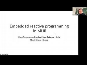 Open MLIR Meeting 12-15-2022: Embedded Reactive Programming in MLIR