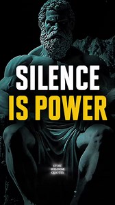 776K views · 25K reactions | Silence is Power | Stoic Wisdom #stoicism #silenceispower #innerpeace #personalgrowth #mindset | Stoic Wisdom Quotes | Facebook