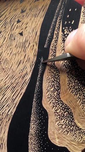 Woodcut Printmaking Process: Test Printing