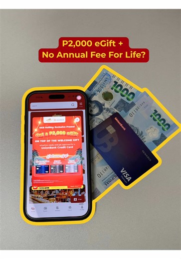 🎁 Get ₱2,000 eGift Welcome Rewards with a NEW UnionBank Credit Card! 🎉 KKB Holiday Promo runs Nov 11 – Dec 31, 2025! Apply for a Miles , Rewards, or Cash Back card and get an EXTRA ₱2,000 eGift on top of your welcome gift when you’re approved & meet the spend requirement. 🔥 ✨ TOTAL WELCOME REWARDS: Rewards Card: NAFFL ₱2,000 eGift Miles Card: 30,000 miles ₱2,000 eGift Cash Back Card: ₱5,000 ₱2,000 eGift 🟣 How to Qualify: 1️⃣ Apply using KKB’s official link 2️⃣ Get approved for a UnionBank Mi