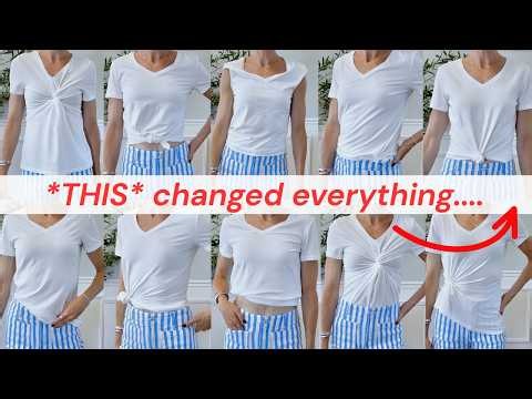 STOP Wearing Your T-Shirts Like This! 👀 10+ Ways to Tie & Tuck a T-Shirt