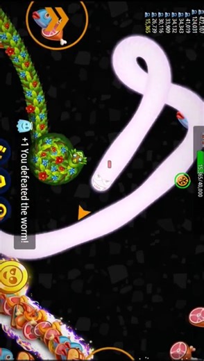 worms zone magic gameplay #shorts #short #viral #trending #wormszone #wormszoneio #worms #gameplay