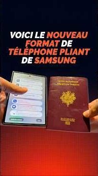 Ce nouveau Samsung a la taille d'un passeport !