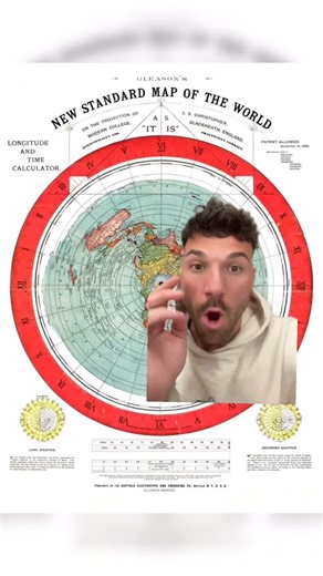 Sheldon Surya 𓂀 on Instagram: "I just proved that the Gleeson's map is the real map of the Earth."
